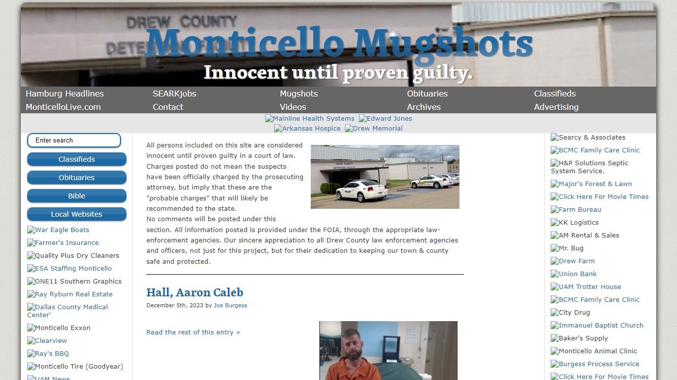 Mugshots | Monticello Live