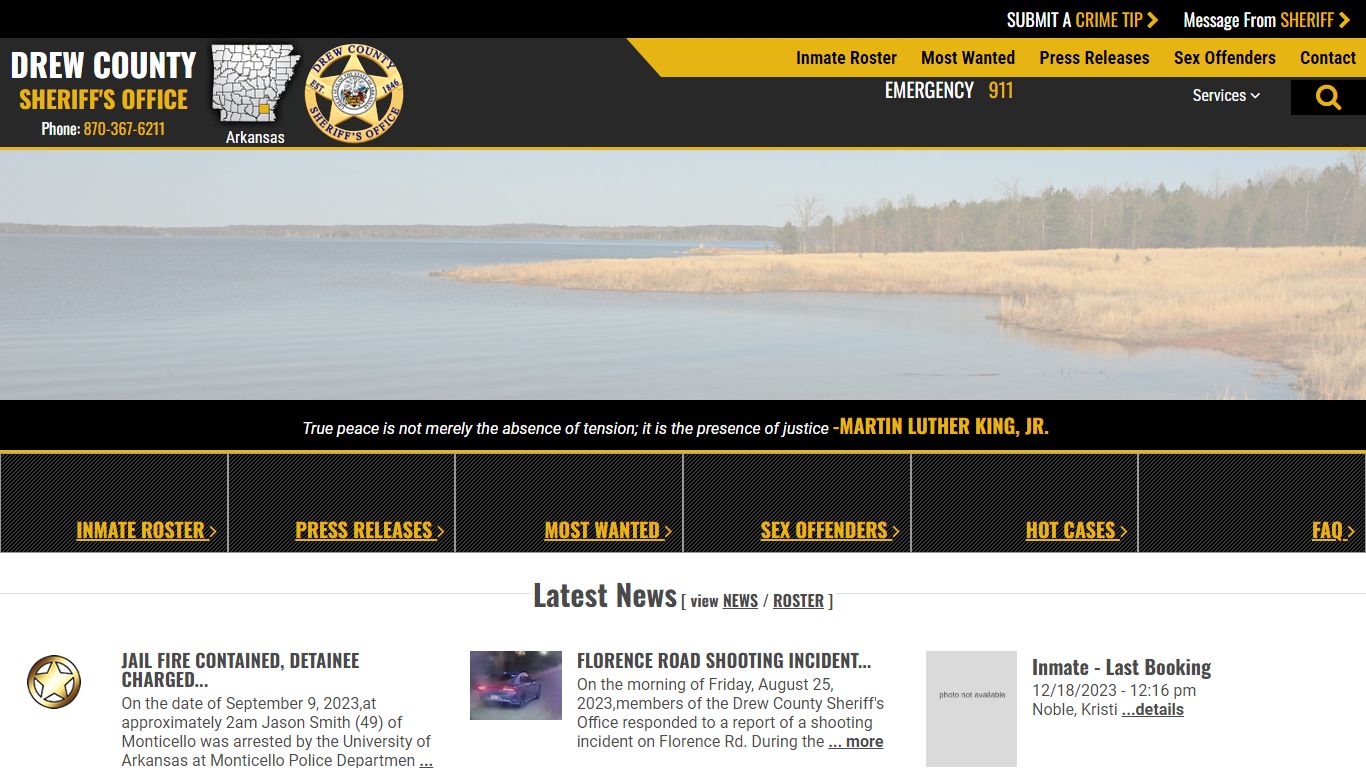 Inmate Roster - Drew County Sheriff AR